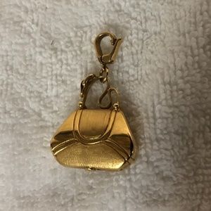 18K Solid Gold ROSATO Handbag Charm Pendant